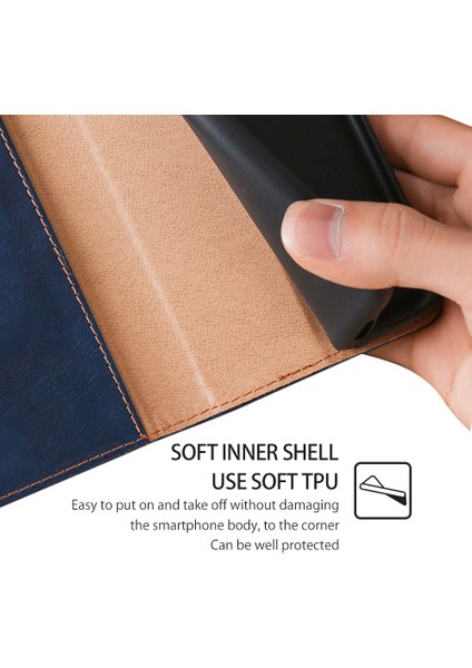 Kart Yuvası ile Samsung Galaxy A54 5g Deri Telefon Kılıfı Için Telefon Kılıfı (Yurt Dışından)