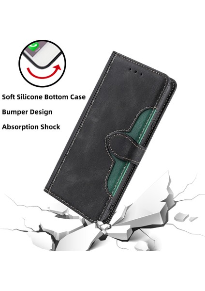 Samsung Galaxy x Cover 5 Için Telefon Kılıfı Kart Yuvalı Deri Telefon Kılıfı (Yurt Dışından)