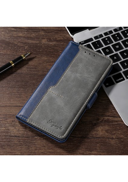 Samsung Galaxy x Cover 5 Için Telefon Kılıfı Kart Yuvalı Deri Telefon Kılıfı (Yurt Dışından)