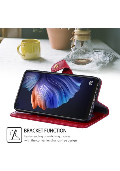 Samsung Galaxy A42 5g Kart Yuvalı Deri Telefon Kılıfı Için Telefon Kılıfı (Yurt Dışından)