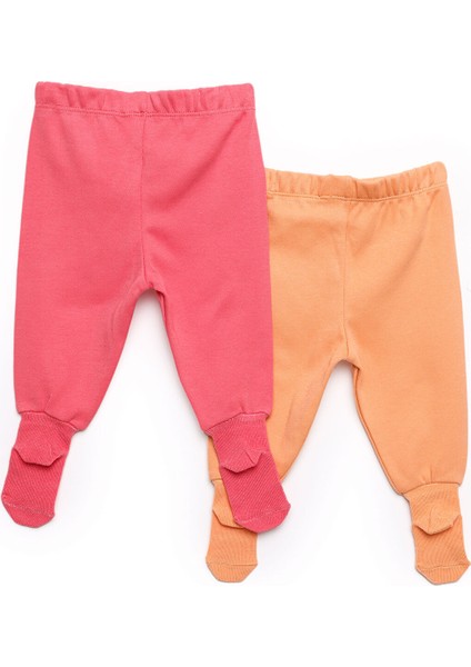 Hello Baby Hellobaby Basic Kız Bebek 2li Çoraplı Pijama Pantolon Kız Bebek