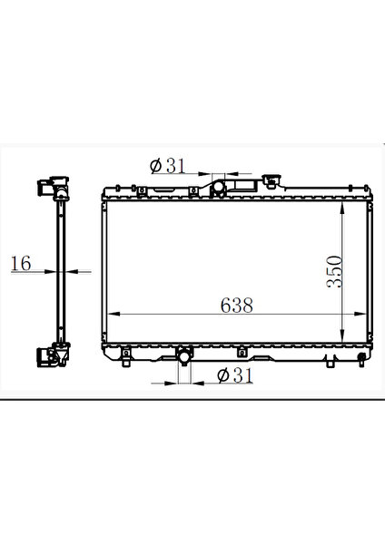 Corolla Ae 101 1.3/1.6/.18 92-01 1640015520 1640015480 mt  350*638*16