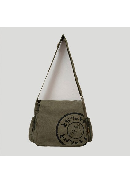 Komşum Totoro Omuz Çantası Totoro Sırt Çantası Messenger Çanta Kampüs Dayanıklı Basit Okul Çantası (Yurt Dışından)