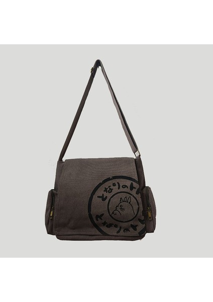 Komşum Totoro Omuz Çantası Totoro Sırt Çantası Messenger Çanta Kampüs Dayanıklı Basit Okul Çantası (Yurt Dışından)