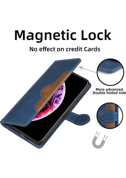 Kart Yuvası ile Iphone 12 Pro Max Deri Telefon Kılıfı Için Telefon Kılıfı (Yurt Dışından)