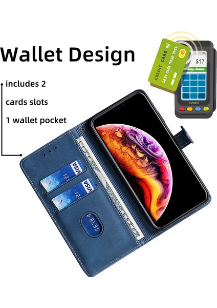 Kart Yuvası ile Iphone 12 Pro Max Deri Telefon Kılıfı Için Telefon Kılıfı (Yurt Dışından)