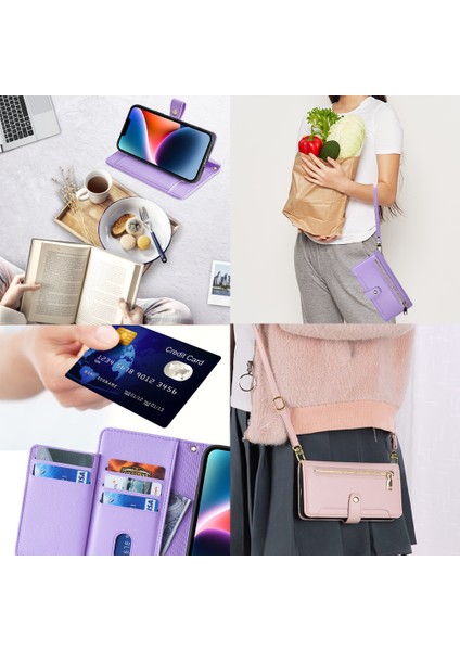 Kart Yuvası ile Iphone 11 Pro Max Deri Telefon Kılıfı Için Telefon Kılıfı (Yurt Dışından)