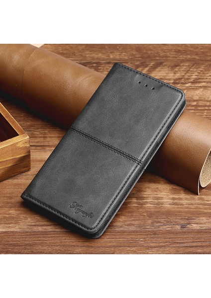 Kart Yuvası ile Iphone 11 Pro Max Deri Telefon Kılıfı Için Telefon Kılıfı (Yurt Dışından)