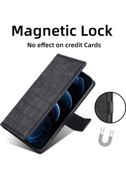 Kart Yuvası ile Iphone 13 Pro Max Deri Telefon Kılıfı Için Telefon Kılıfı (Yurt Dışından)