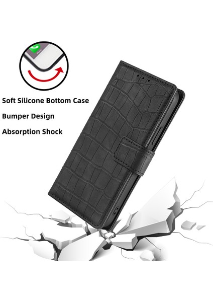 Kart Yuvası ile Iphone 13 Pro Max Deri Telefon Kılıfı Için Telefon Kılıfı (Yurt Dışından)