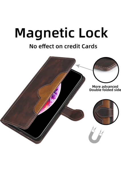 Kart Yuvası ile iPhone 13 Pro Max Deri Telefon Kılıfı Için Telefon Kılıfı (Yurt Dışından)