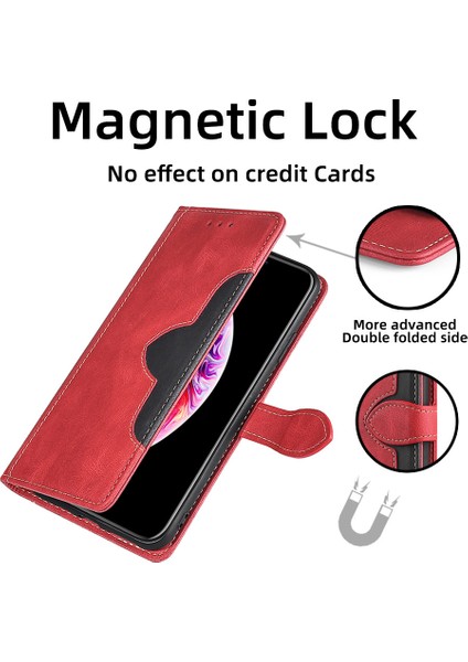 Kart Yuvası ile iPhone 13 Pro Max Deri Telefon Kılıfı Için Telefon Kılıfı (Yurt Dışından)
