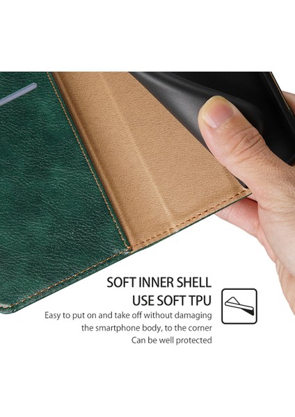 Kart Yuvası ile iPhone 13 Pro Max Deri Telefon Kılıfı Için Telefon Kılıfı (Yurt Dışından)