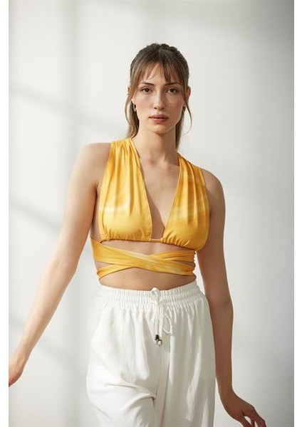 Turuncu Hera Bağlamalı Büstiyer fiyatları