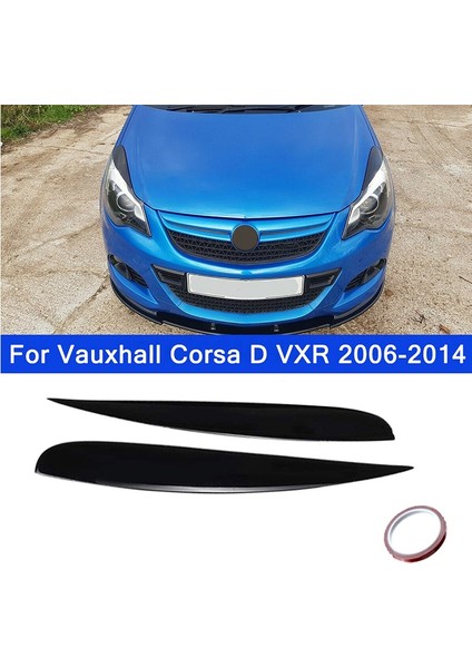 Araba Koruma Başkanı Işık Lambası Kaş Göz Kapakları Ayar Kapağı Far Sticker Vaux Vauxhall Corsa D Vxr 2006-2014 (Yurt Dışından)