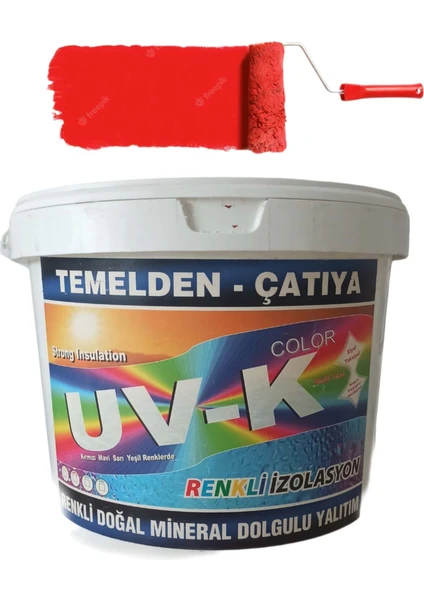 Uv-K Color / Premium Silikonlu Su Izolasyon Boyası 7.5 Kg Kırmızı