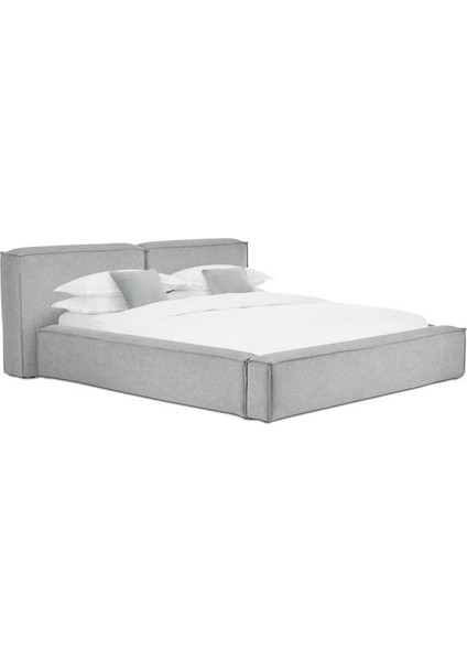 Mode Soft Döşemeli 2 Kişilik Baza Başlık Set Gri Keten Kumaş (Dairenize Teslim Kurulum Dahil) modelleri