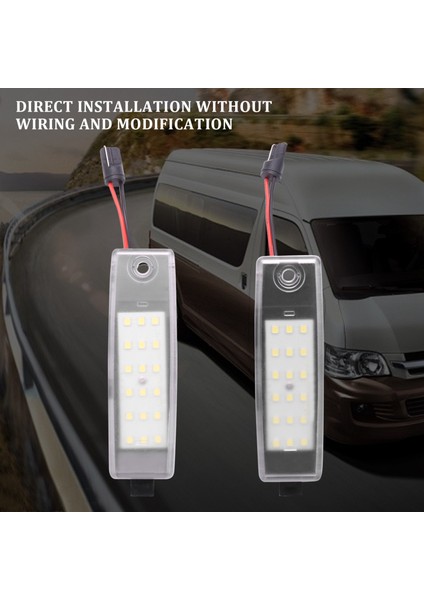 Beyaz LED Numarası Plaka Işık Değiştirme Toyota Hiace Hi-Ace H200 2004-2012 Araba Aksesuarları (Yurt Dışından)