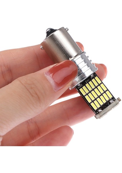 2x 1156LED Canbus 15 Smd BA15S P21W Yüksek Güçlü Beyaz 6000K Araba Fren Kuyruk Lambası (Yurt Dışından)
