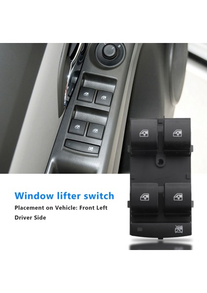 Ön Sol Sürücü Yan Elektrikli Cam Kaldırıcı Kontrol Anahtarı 20917577 Chevrolet Cruze 2015-2016 Için (Yurt Dışından)