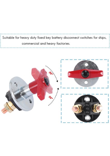 1500 Amp Sabit Anahtar Pil Izolatörü Kesilmiş Öldürme Anahtarı 12V / 24V Ağır Hizmet Tipi Elektrik Anahtarı (Yurt Dışından)