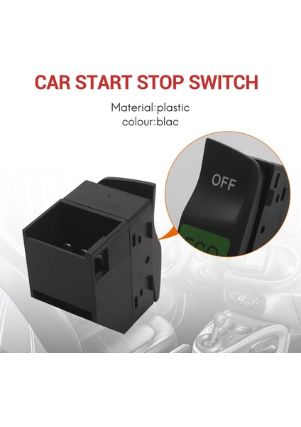 Araba Start Stop Anahtarı Eko Kapalı Anahtarı Mercedes-Benz Smart Fortwo 451 2008-2015 A4518204410 4518204410 (Yurt Dışından)