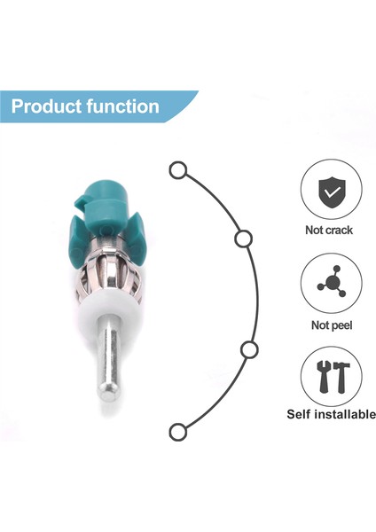 Araba Stereo Anten Adaptörü Fm Am Radyo Konektörü - Araba Alıcısı Için Fakra'dan Dın Anten Fiş Dönüştürücüye (Yurt Dışından)