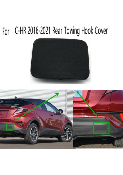 Toyota C-Hr 2016-2021 Için Araba Arka Tampon Çekme Kancası Kapağı Kapağı (Yurt Dışından)