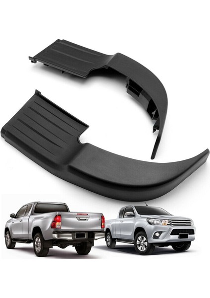 Toyota Hilux Revo Rocco 2015 -2019 Için Arka Tampon Basamak Plakası Siyah (Yurt Dışından) fiyatları