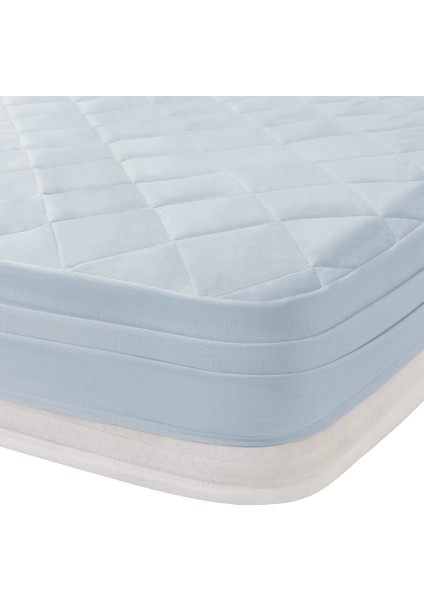 Bedding Macaron Full Kenar Dolgulu Alez - Mavi