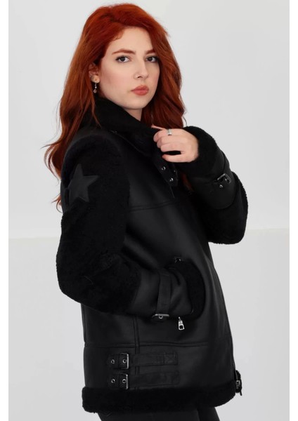 Hakiki Kürk Ceket Mont Yıldız Deri Arma Detaylı Lüx Hakiki Deri Mont, Ceket - 103822 fiyatları