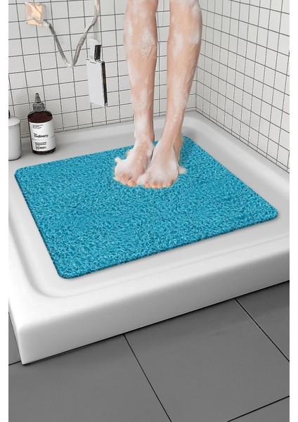 Kare Banyo Paspası Kaymaz Yumuşak Esnek Paspas Islak Zemin Hijyenik Paspas (50X50 Cm)