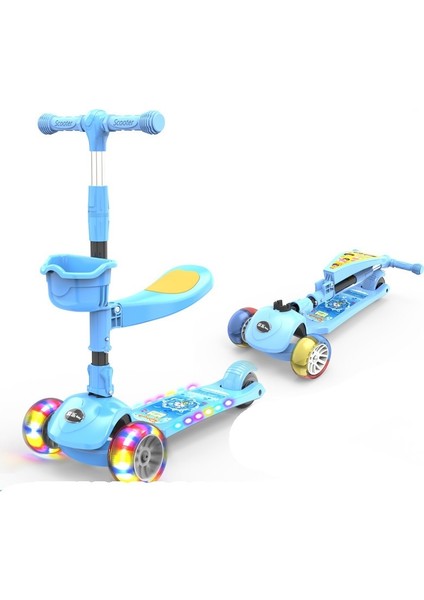 Çocuk Scooter'ı 1-2-3-6-12 Yaş 3'ü 1 Arada (Yurt Dışından)