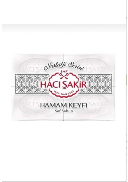 Hacı Şakir Hamam Keyfi Saf Sabun 4'lü 200 gr (800 Gr)