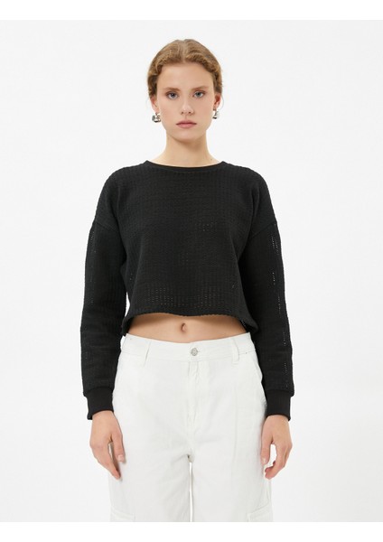 Ajurlu Crop Kazak Relax Fit modelleri