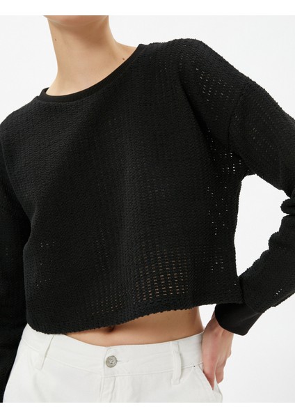 Ajurlu Crop Kazak Relax Fit indirimleri