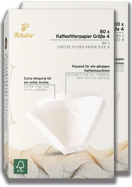 Filtre Kahve Kağıdı 4 Numara 2X80 Adet