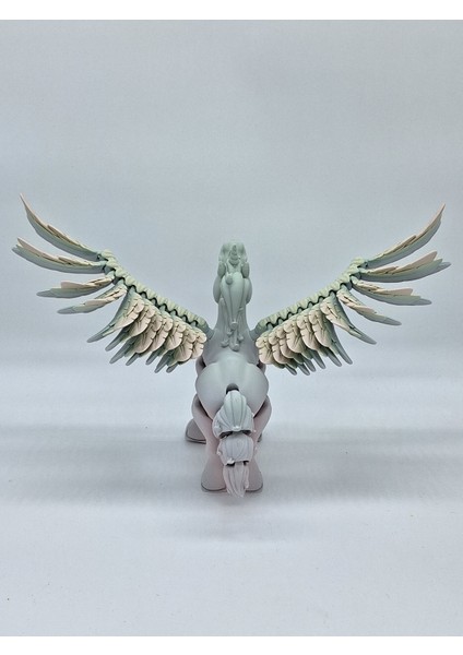 Büyük Boy Unicorn ve Kanatları / Yüksek Kalite/ 20CM(X)3 Parça / Renkli / Esnek Masa Üstü Figür ve Oyuncak