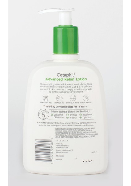 Cetaphil Advanced Relief Shea Yağlı Nemlendirici Losyon 473ML