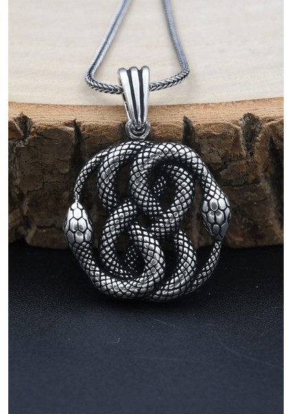 Gümüş Kobra Yılan Modelı 925 Ayar Erkek Gümüş Kolye Zincir indirimleri