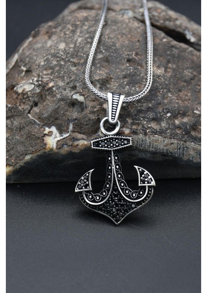 Gümüş Çapa Modelı 925 Ayar Erkek Gümüş Kolye Zincir fiyatları