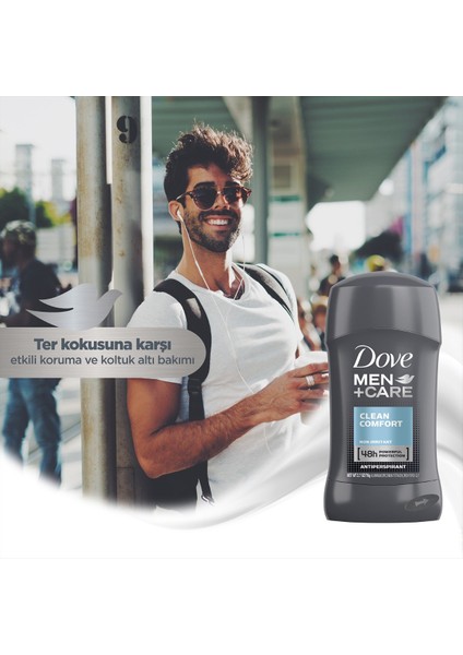 Men Clean Comfort Stick Deodorant 50 ml x2