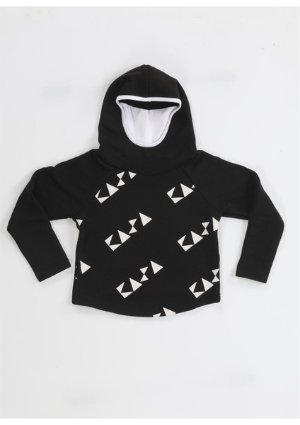 Ninja Casa Baskılı Siyah Sweatshirt fırsatları