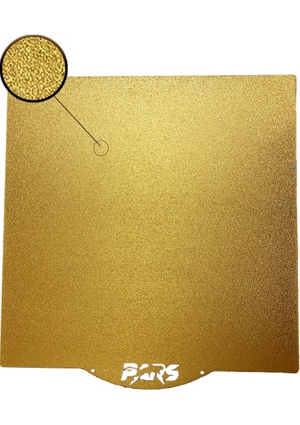 245X255 mm Gold Pei Kaplı Özel Yay Çeliği Tabla (Magnetli)