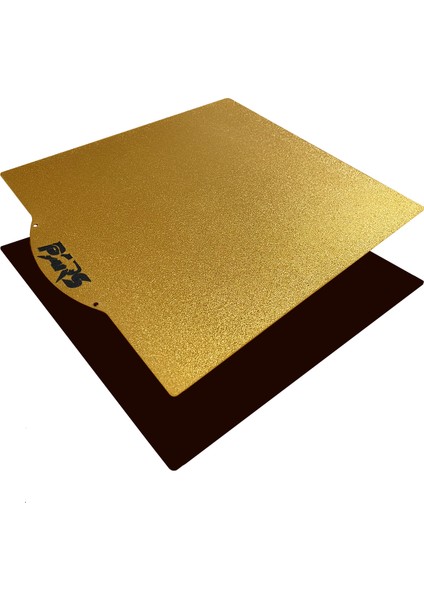 245X255 mm Gold Pei Kaplı Özel Yay Çeliği Tabla (Magnetli)