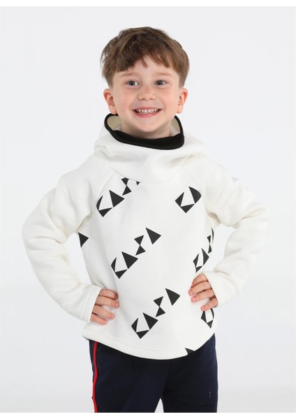 Ninja Casa Baskılı Ekru Sweatshirt fiyatları