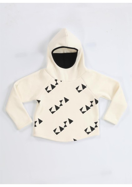 Ninja Casa Baskılı Ekru Sweatshirt fırsatları