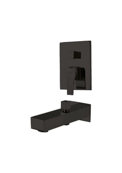 Aqua Ankastre Banyo Bataryası Valfli Gagalı Siyah 941131B