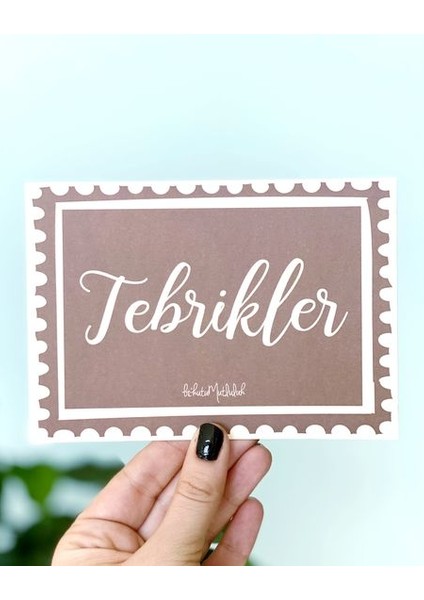 Hediyelik - Tebrikler Mottolu Hediye Kartı