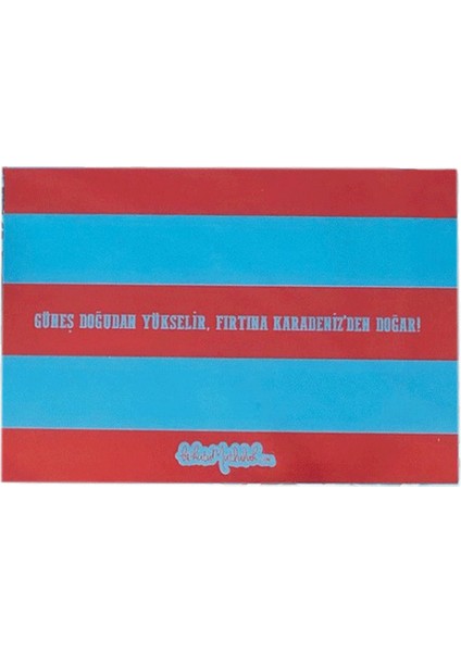 Hediye - Bordo Mavi Taraftar Motto Hediye Kartı Kartpostal
